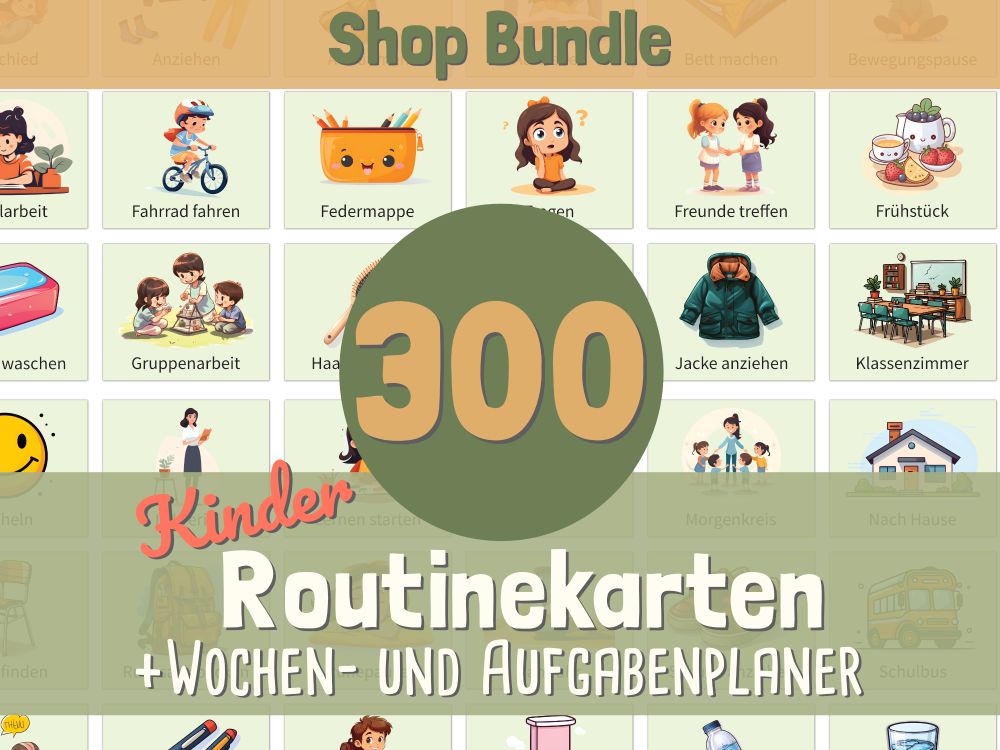 Routinekarten für Kinder