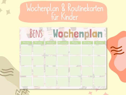 Wochenplaner für Kinder